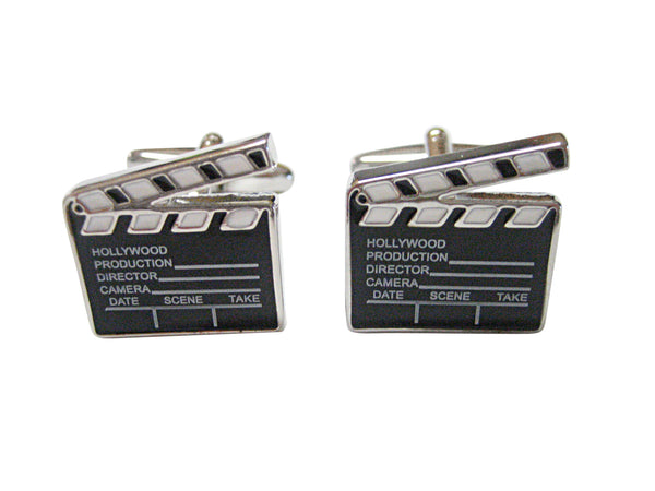 Black and White Film Clapper Board Cufflinks