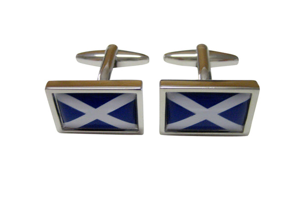 Bordered Scotland Flag Cufflinks