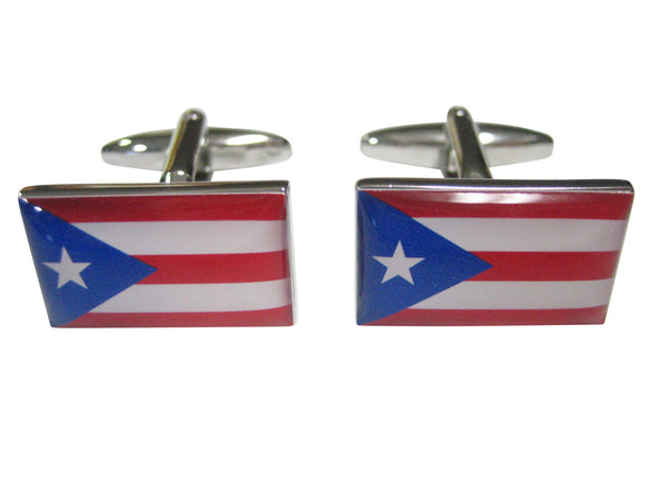 Commonwealth of Puerto Rico Flag Cufflinks