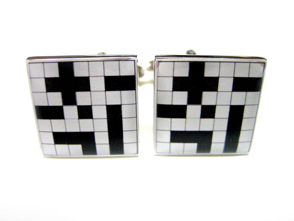 Crossword Puzzle Cufflinks