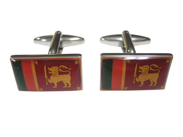 Democratic Socialist Republic of Sri Lanka Flag Cufflinks