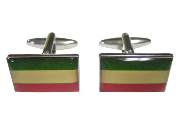 Federal Democratic Republic of Ethiopia Flag Cufflinks