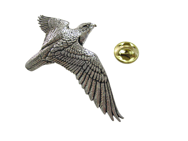 Flying Falcon Bird Lapel Pin