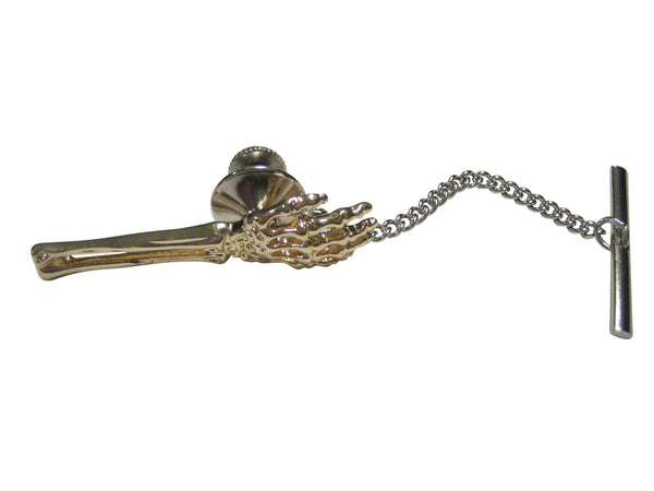 Gold Toned Skeleton Arm Tie Tack