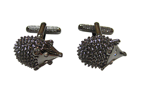 Gunmetal Hedgehog Cufflinks