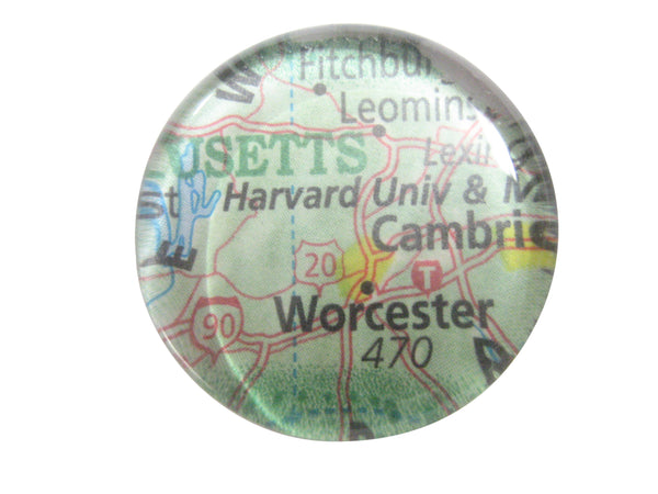 Harvard University Massachusetts Map Pendant Magnet