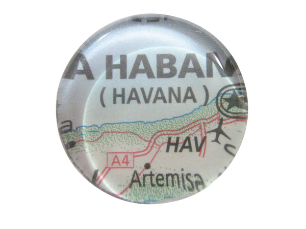 Havana Cuba Map Pendant Magnet