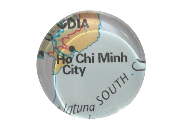Ho Chi Minh City Vietnam Map Pendant Magnet
