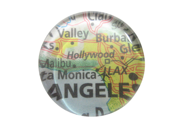 Hollywood California Map Pendant Magnet
