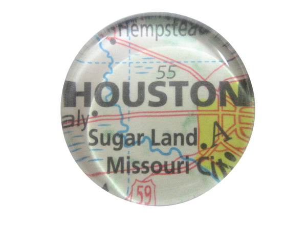 Houston Texas Map Pendant Magnet