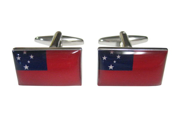 Independent State of Samoa Flag Cufflinks