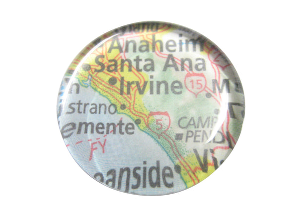 Irvine California Map Pendant Magnet