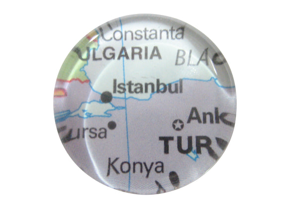 Istanbul Turkey Map Pendant Magnet