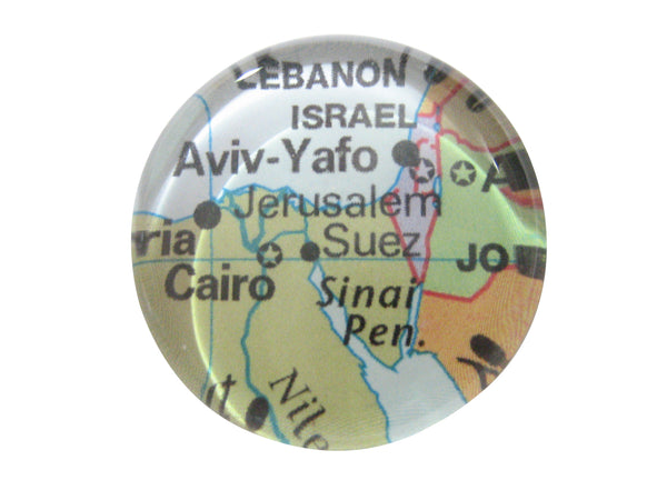 Jerusalem Israel Map Pendant Magnet