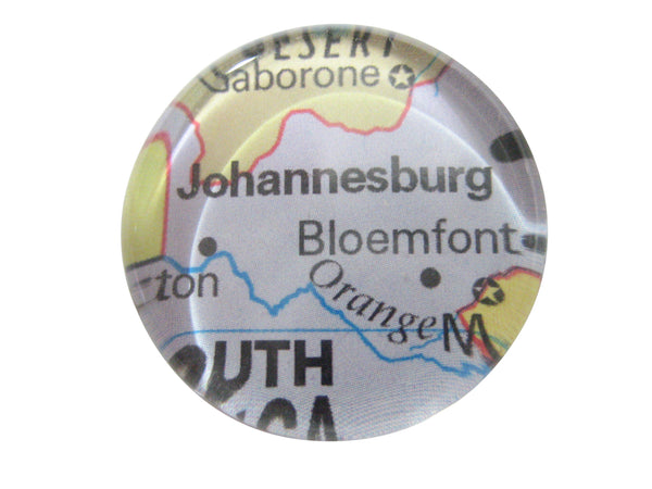 Johannesburg South Africa Map Pendant Magnet