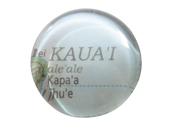 Kauai Hawaii Map Pendant Magnet