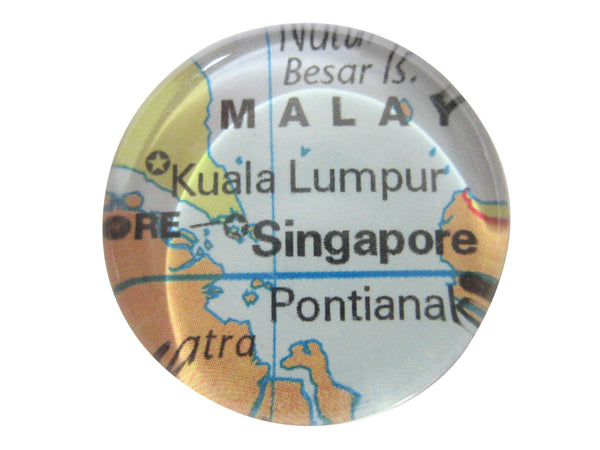 Kuala Lumpur Malaysia Map Pendant Magnet