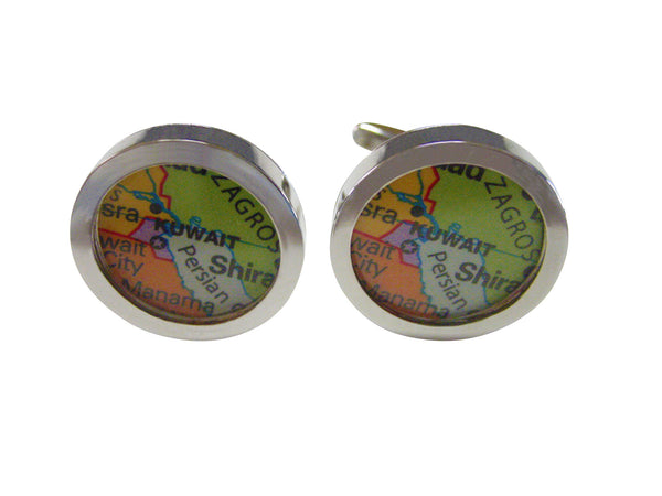 Kuwait Map Cufflinks