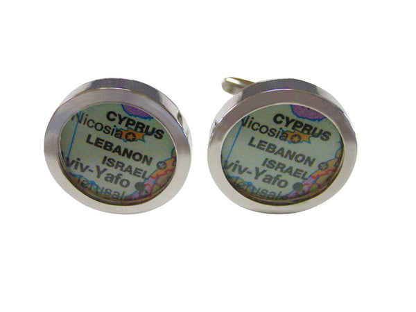 Lebanon Map Cufflinks