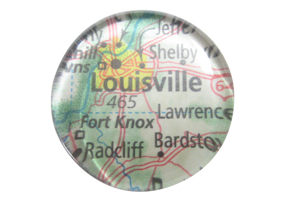 Louisville Kentucky Map Pendant Magnet
