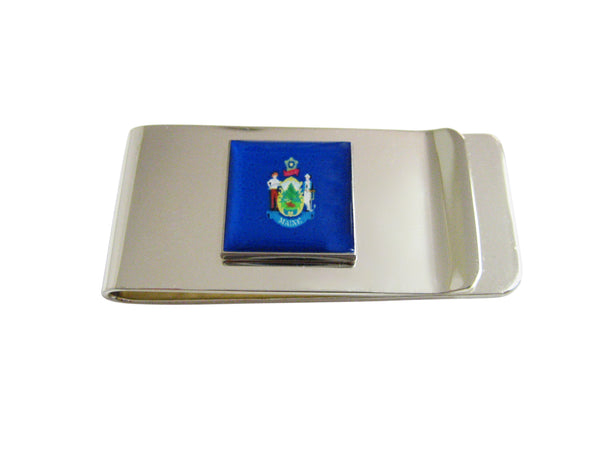 Maine State Flag Money Clip