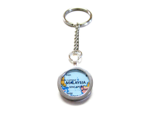 Malaysia Map Pendant Keychain