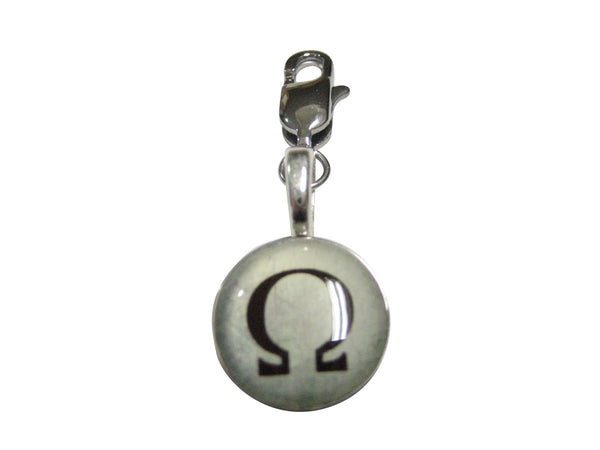 Mathematical Greek Omega Symbol Pendant Zipper Pull Charm