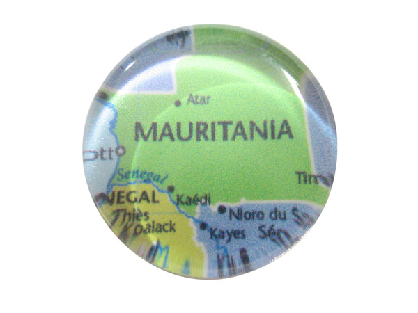 Mauritania Map Pendant Magnet