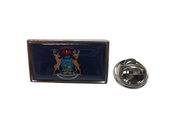 Michigan Flag Design Lapel Pin