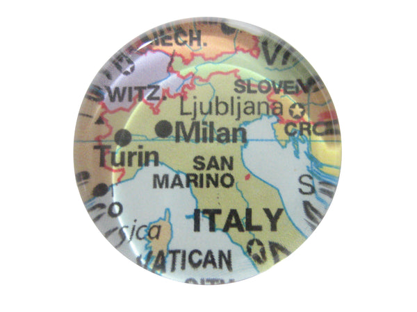 Milan Italy Map Pendant Magnet