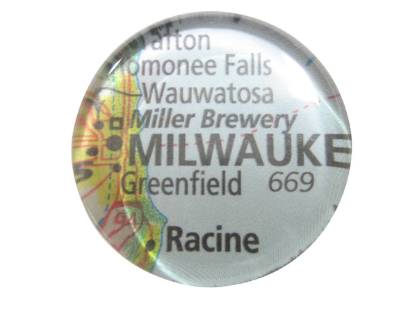 Miller Brewery Map Pendant Magnet