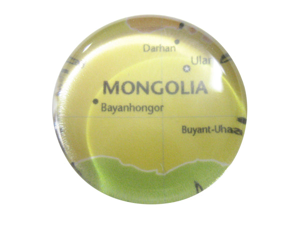 Mongolia Map Pendant Magnet