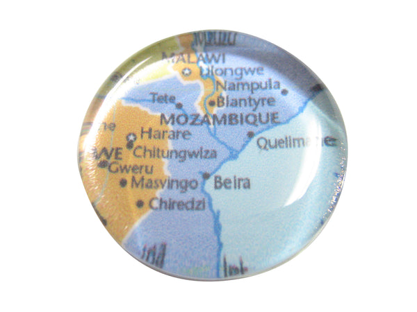 Mozambique Map Pendant Magnet