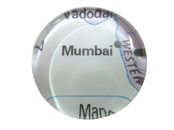 Mumbai India Map Pendant Magnet