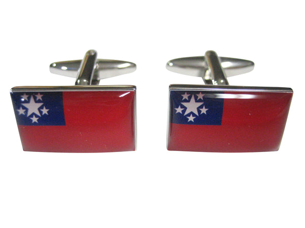 Myanmar Burma Republic of the Union of Myanmar Flag Cufflinks