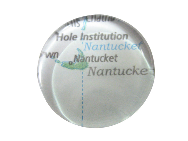 Nantucket Massachusetts Map Pendant Magnet