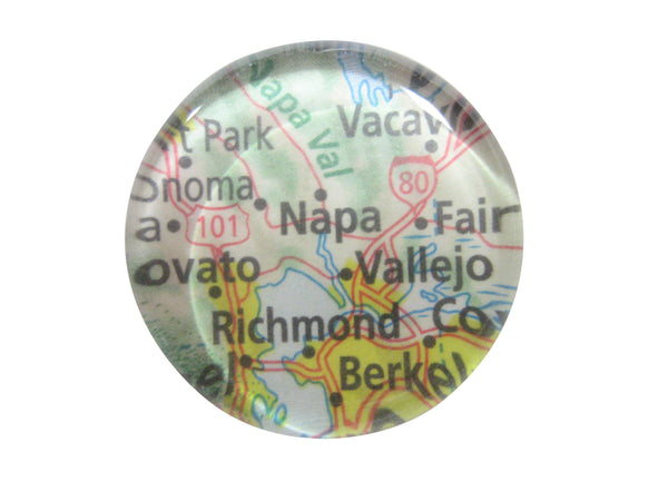 Napa California Map Pendant Magnet