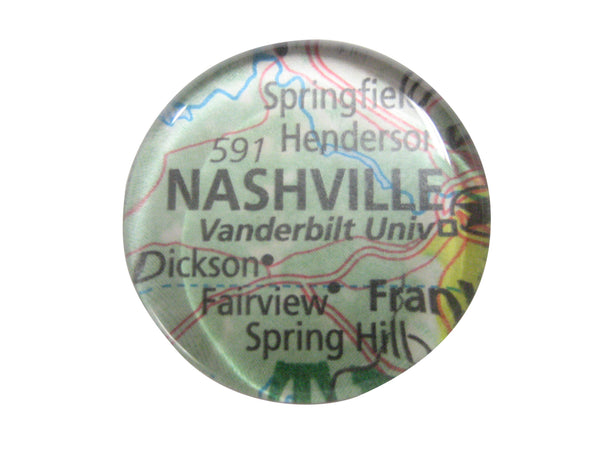 Nashville Tennessee Map Pendant Magnet