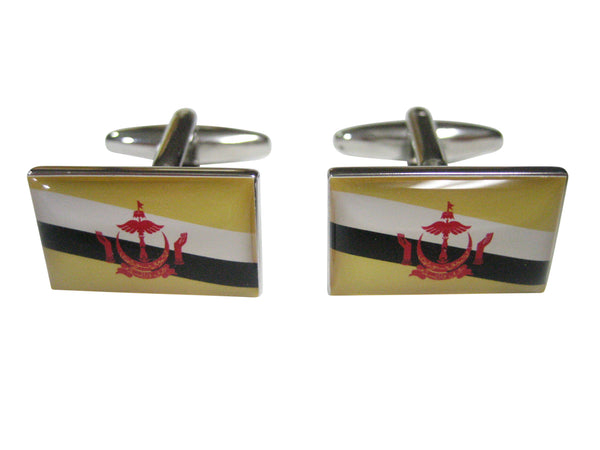 Nation Of Brunei Flag Cufflinks