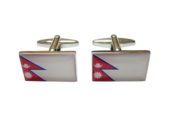 Nepal Country Flag Cufflinks