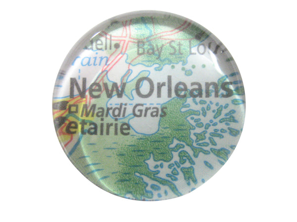 New Orleans Louisiana Map Pendant Magnet