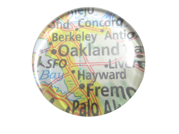 Oakland California Map Pendant Magnet