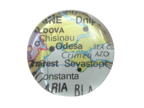 Odesa Ukraine Map Pendant Magnet