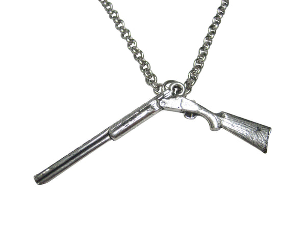 Over and Under Shotgun Pendant Necklace