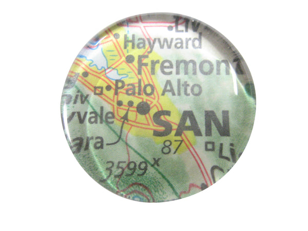 Palo Alto California Map Pendant Magnet