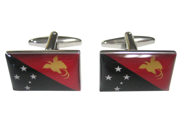 Papua New Guinea Flag Cufflinks