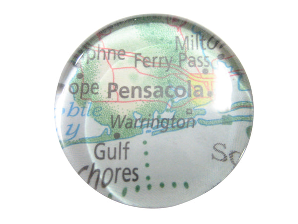 Pensacola Florida Map Pendant Magnet