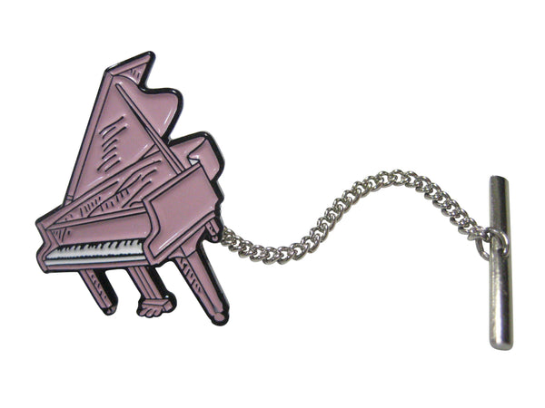 Pink Piano Music Instrument Tie Tack