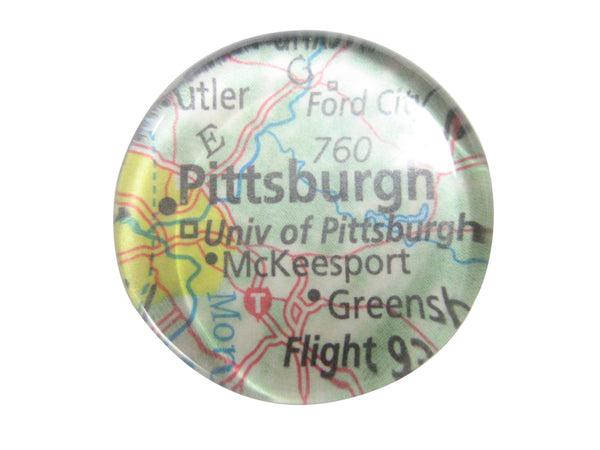 Pittsburgh Pennsylvania Map Pendant Magnet