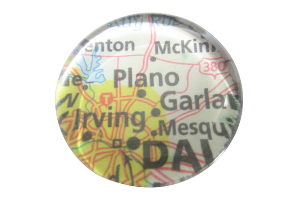 Plano Texas Map Pendant Magnet